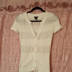 NuBBY blouse size S color white with bathrooms in
